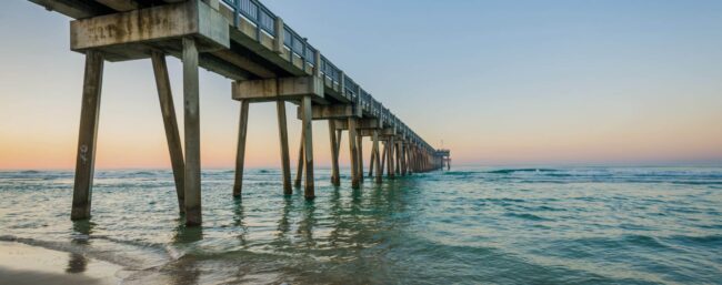 Group 40 Ocean Pier at sunset/dusk